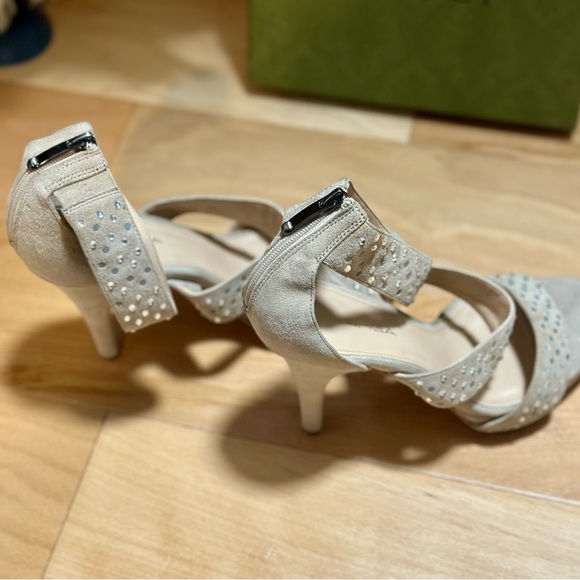 Via Spiga Angela Suede Heel Sandal - Picture 7 of 8